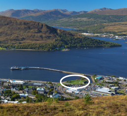 The view of Fort William from Cow Hill.